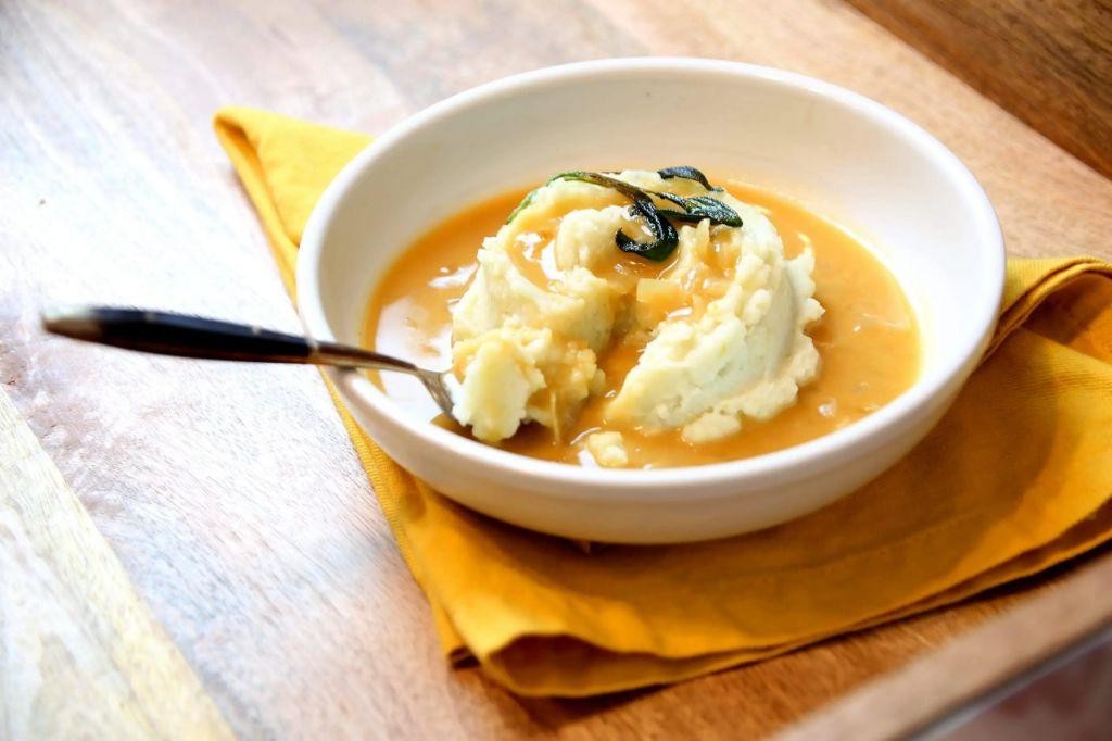 Wasabi Mashed Potatoes with Coconut Milk