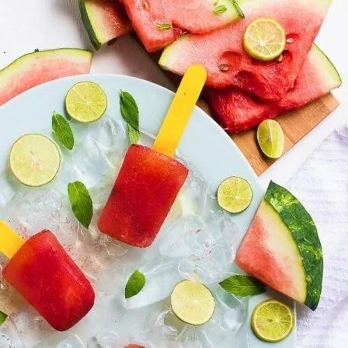 Watermelon Mint Popsicles
