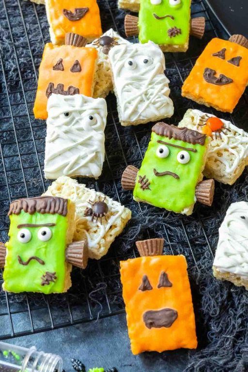Werewolf Fur Rice Krispie Treats