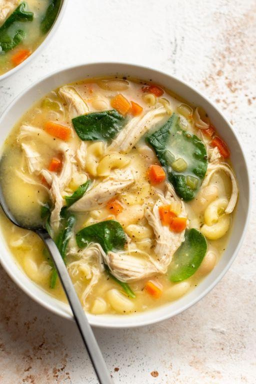 White Bean and Chicken Soup with Lemon