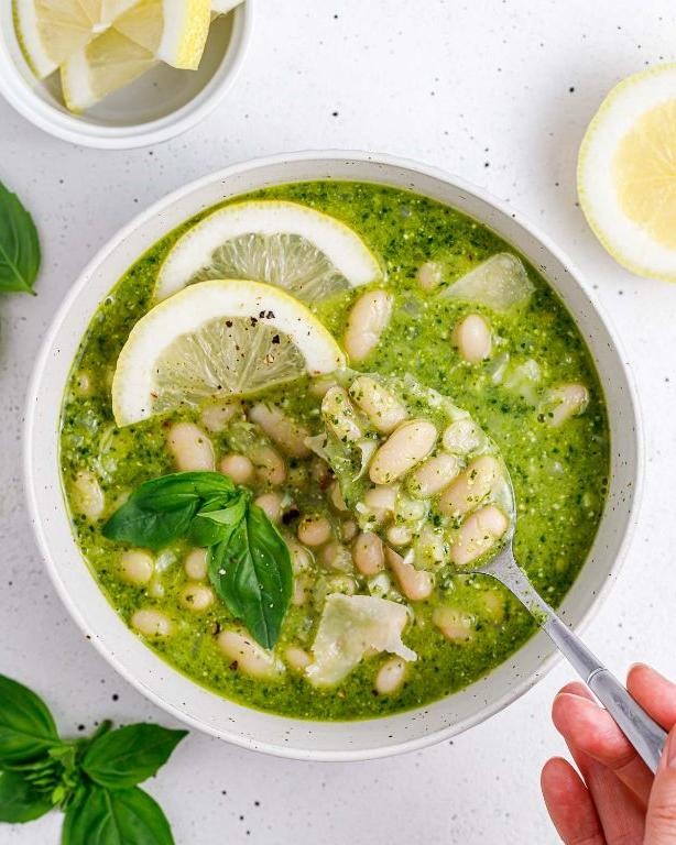 White Bean and Pesto Soup