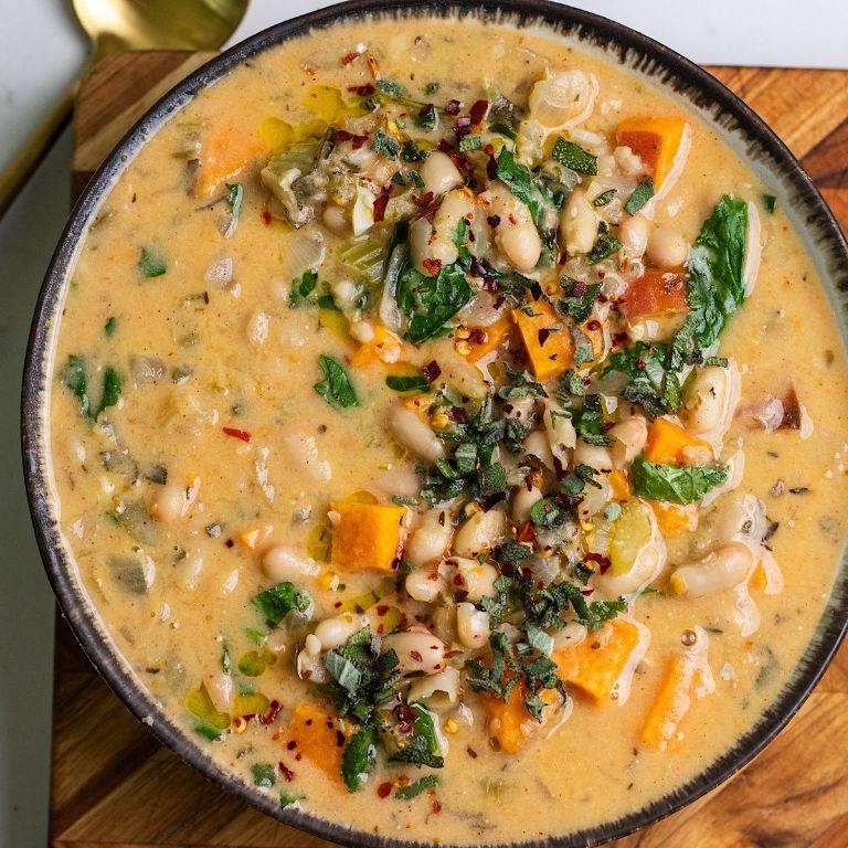 White Bean and Sweet Potato Soup