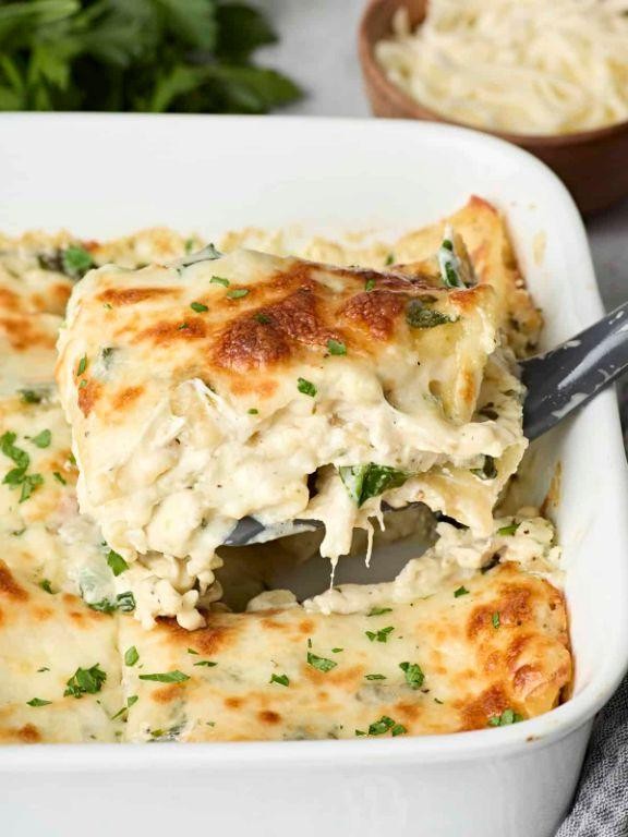 White Chicken Lasagna