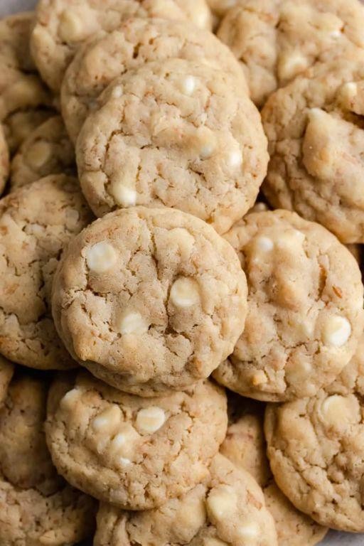 White Chocolate Chip Coconut Cookies