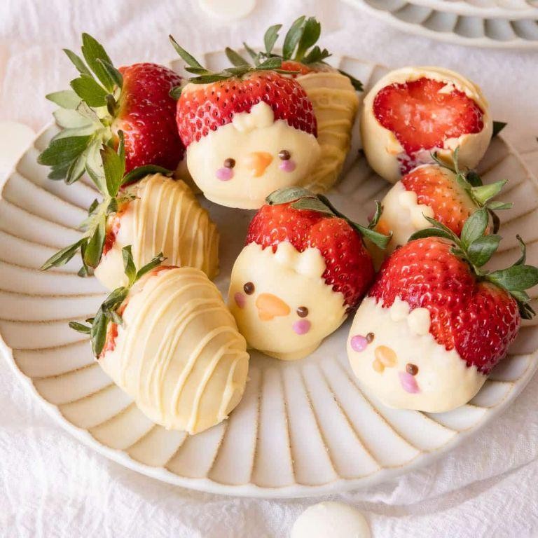 White Chocolate Covered Strawberries