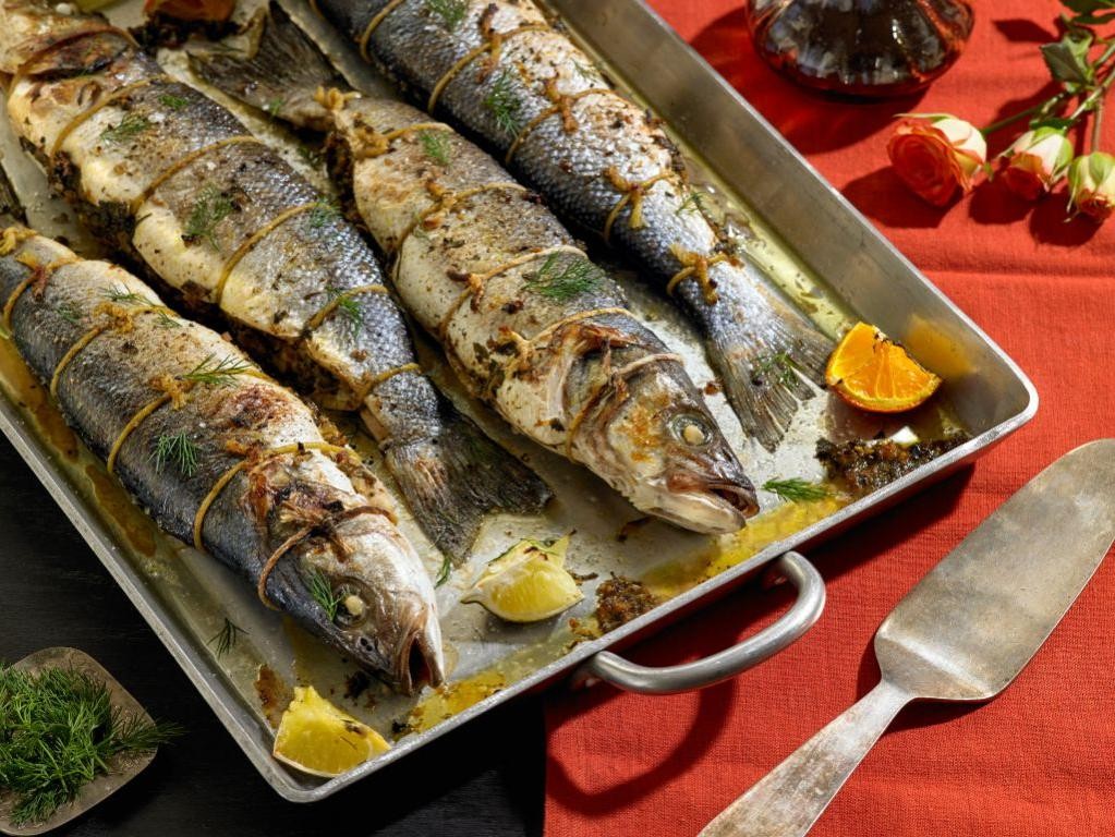Whole Tilapia Stuffed with Vegetables and Herbs