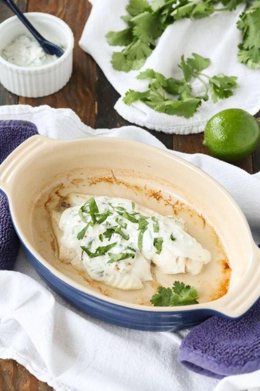 Whole Tilapia with Cilantro Lime Dressing