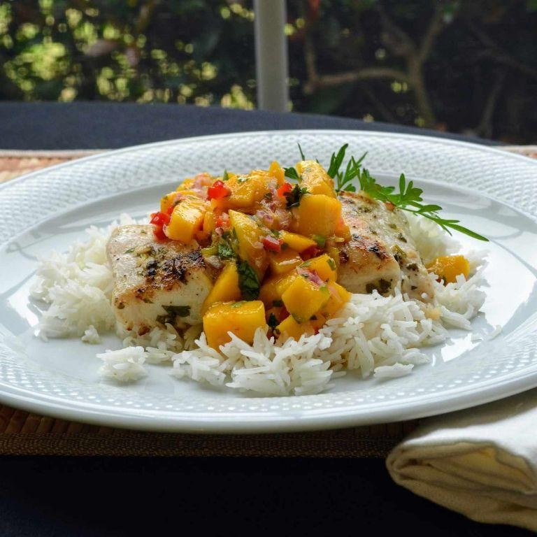 Whole Tilapia with Mango Salsa