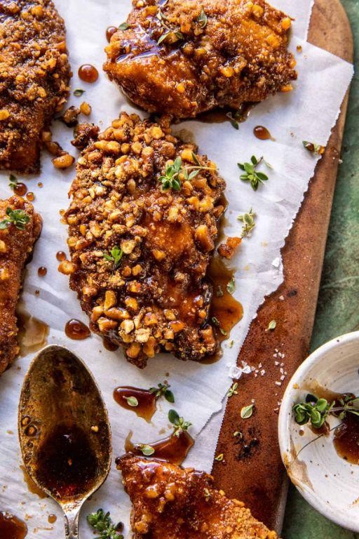 Whole Wheat Pretzel Crusted Chicken