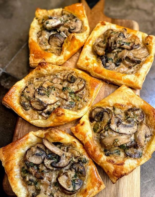 Wild Mushroom and Goat Cheese Tart