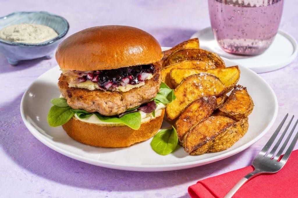 Wild Rice and Blueberry Burgers with Maple Syrup
