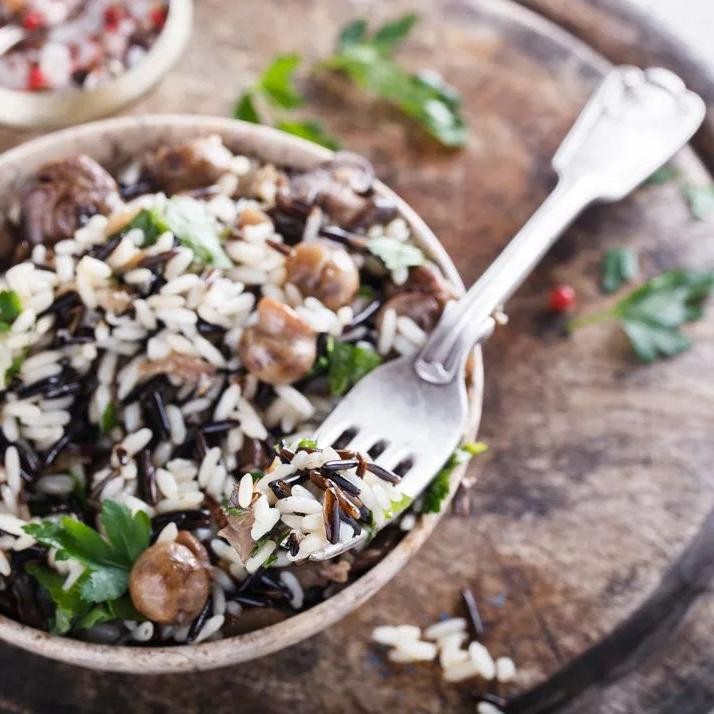 Wild Rice and Dried Morel Mushroom Pilaf