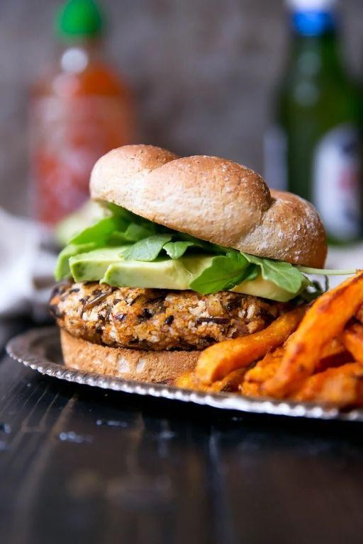 Wild Rice and Sweet Potato Burgers