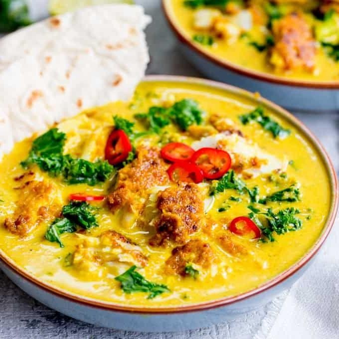 Yellow Curry Fish with Lemongrass