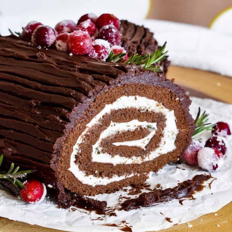 Yule Log Cake