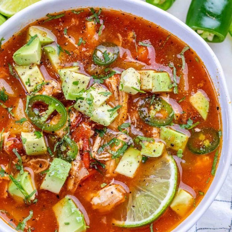 Zesty Crockpot Chicken Lime Soup