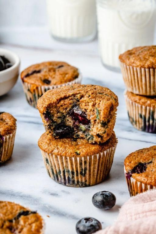 Zucchini Blueberry Muffins