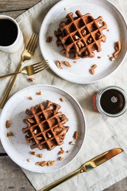 Zucchini Bread Gluten-Free Waffles