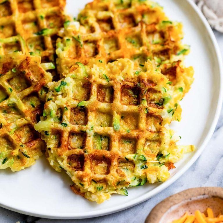 Zucchini Bread Waffles