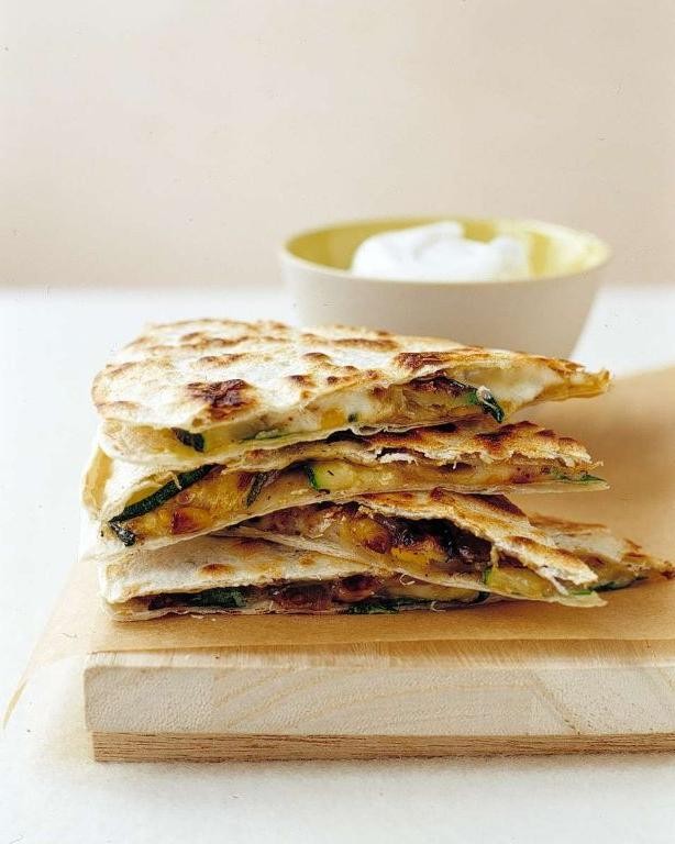 Zucchini Cheese Quesadillas