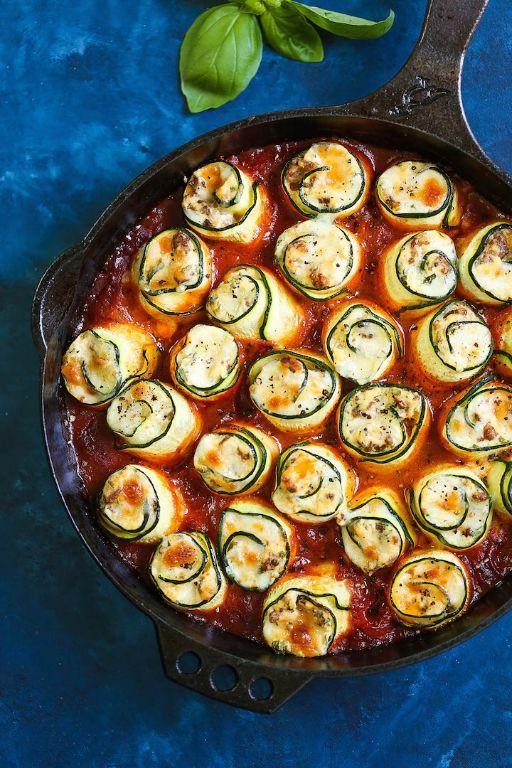 Zucchini Lasagna Rolls