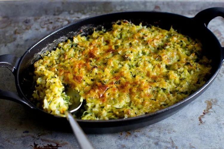 Zucchini Rice Gratin