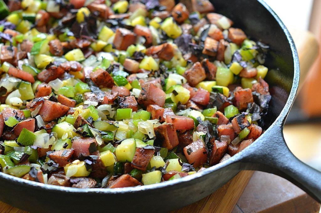 Zucchini and Potato Hash