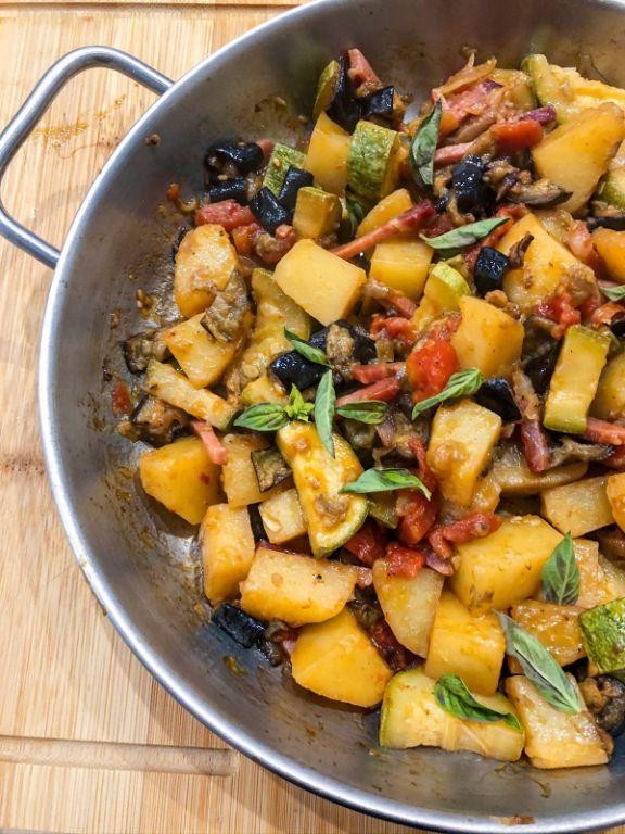 Zucchini and Potato Stir Fry