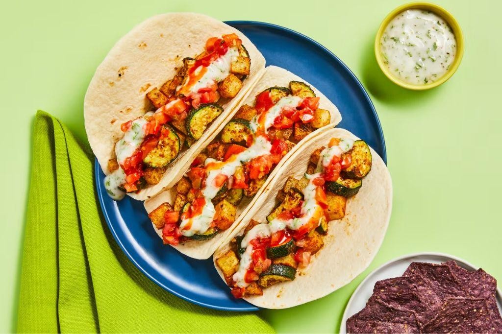 Zucchini and Potato Tacos
