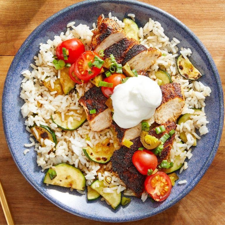 Zucchini and Rice Mexican Style