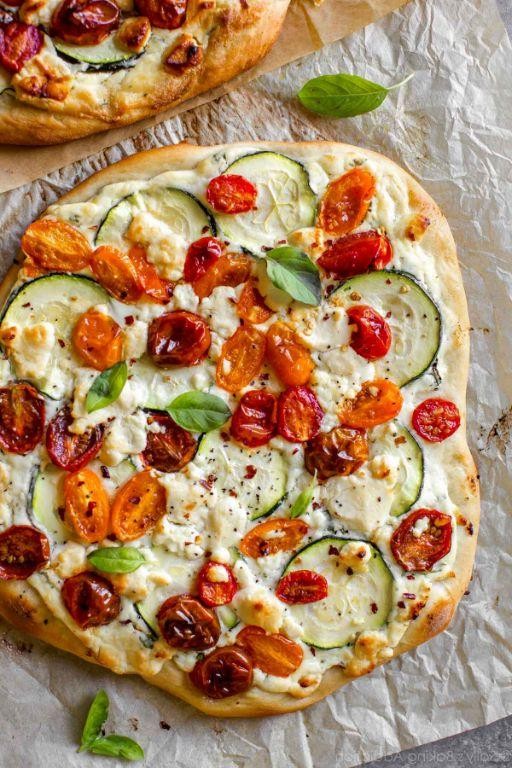 Zucchini and Ricotta Flatbread