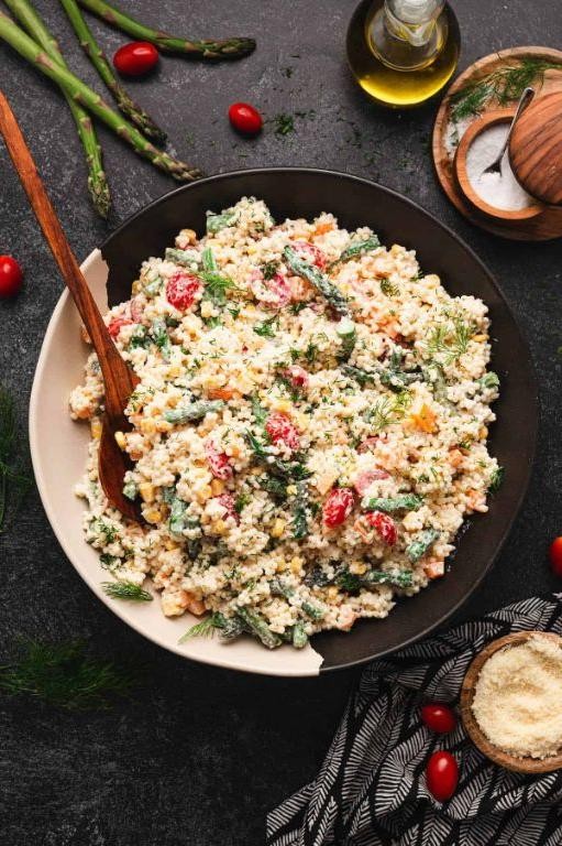 Acini de Pepe Salad with Fresh Vegetables