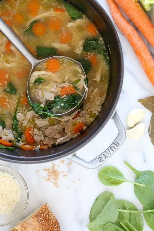 Acini de Pepe Soup with Chicken