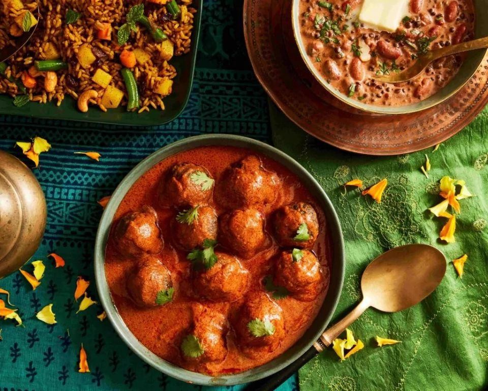 Afghan Kofta with Spinach