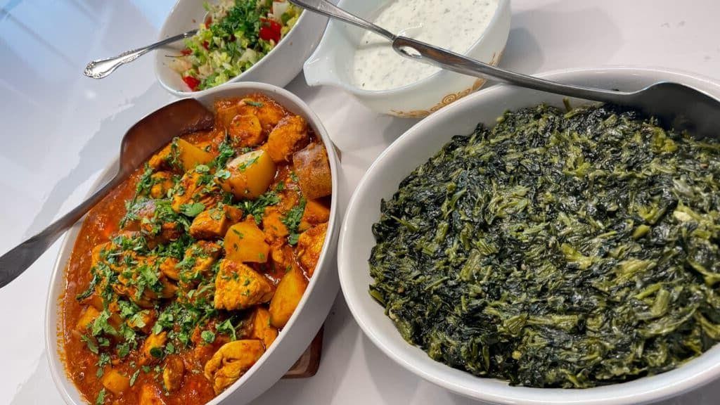 Afghan Qorma-e-Sabzi with Greens
