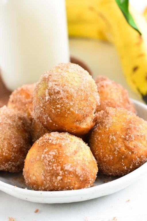 Air Fryer Banana Donuts