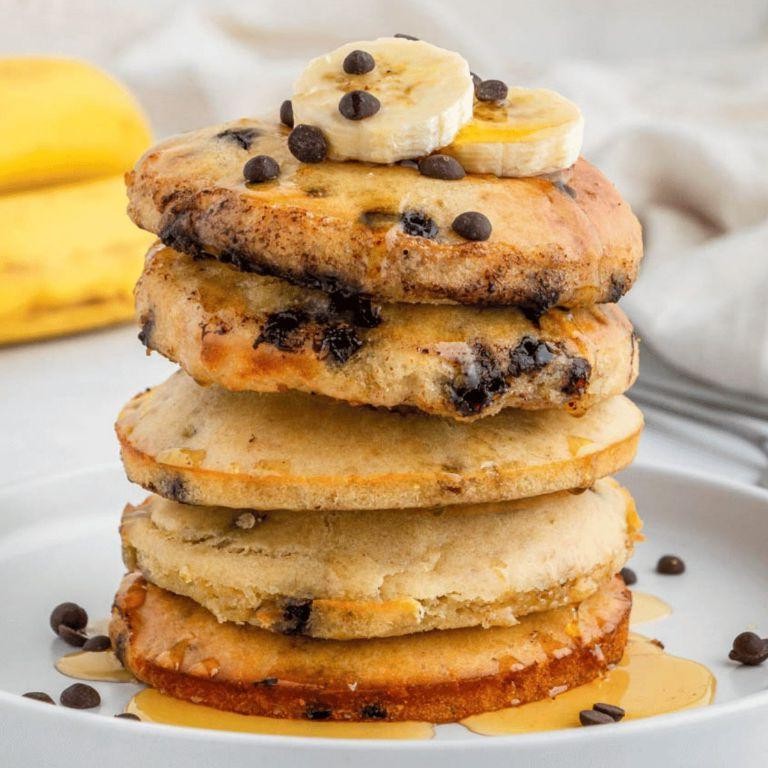 Air Fryer Banana Pancakes
