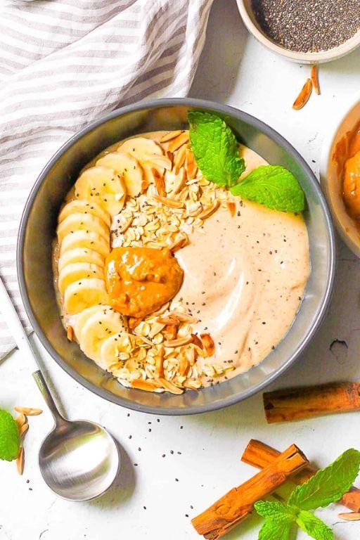 Air Fryer Banana Smoothie Bowl