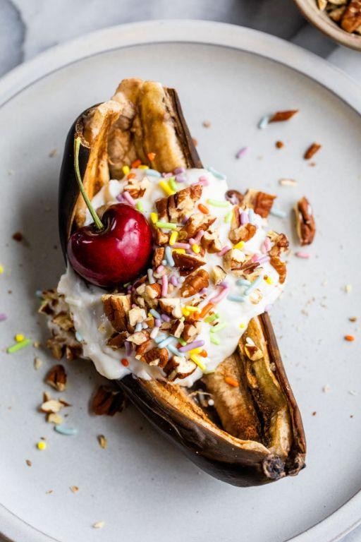 Air Fryer Banana Split