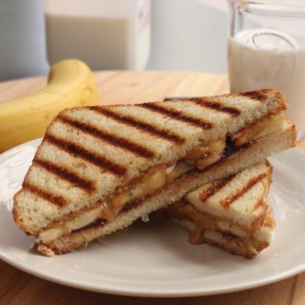 Almond Butter and Banana Sandwich