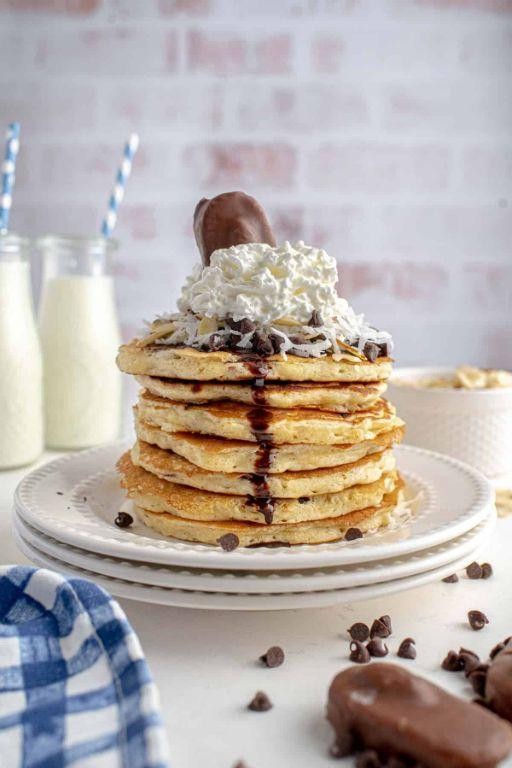Almond Joy Buttermilk Pancakes