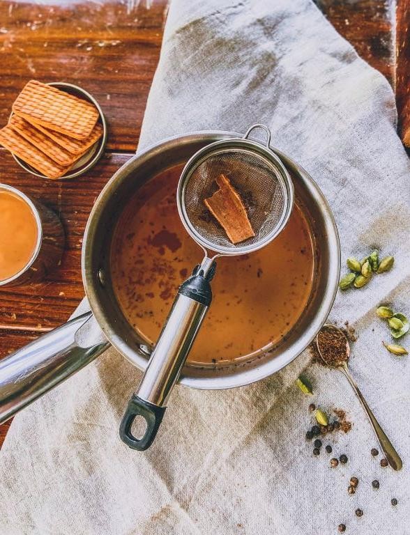 Almond Milk Masala Chai