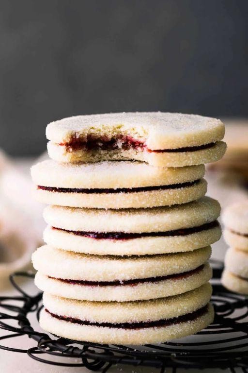 Almond Sandwich Cookies with Raspberry Jam