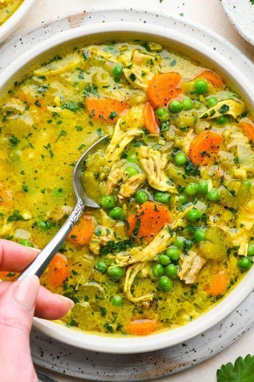 Anti-Inflammatory Turmeric and Ginger Chicken Soup