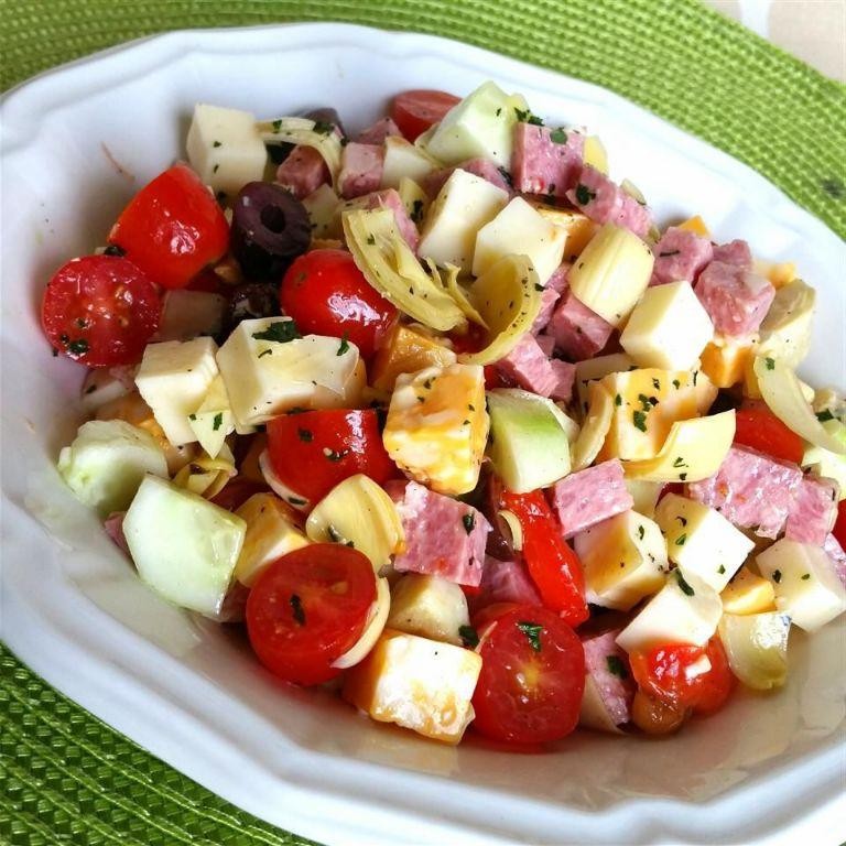 Antipasto Salad with Italian Meats and Cheeses
