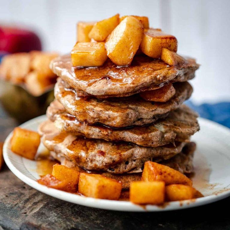 Apple Cinnamon Buckwheat Pancakes