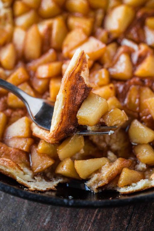 Apple Cinnamon Souffle Pancakes