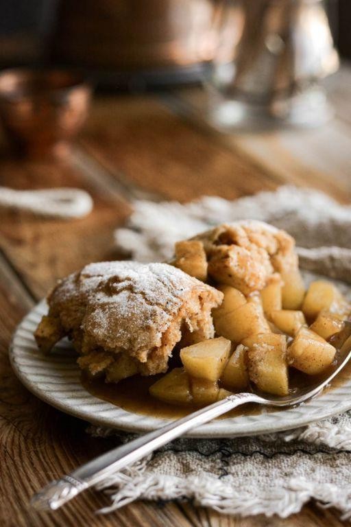 Apple Cobbler with Maple Syrup