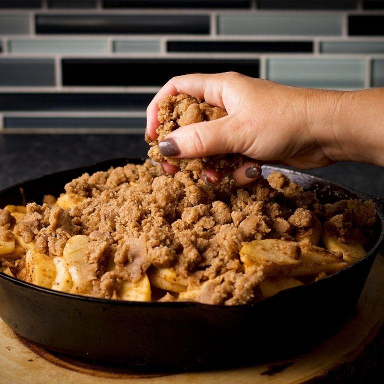 Apple Cobbler with Streusel Topping
