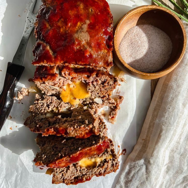 Apple and Cheddar Stuffed Meatloaf